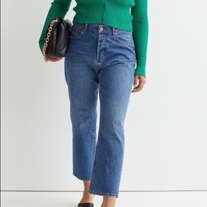 H&m size 4 NWT straight leg high waisted blue jeans